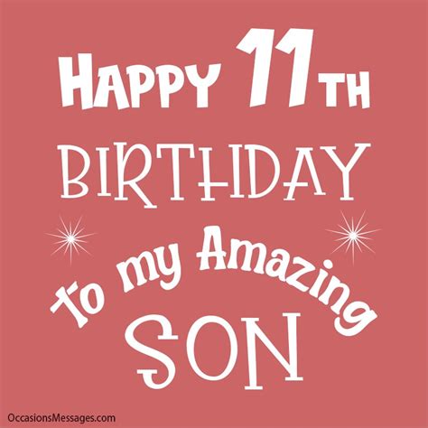 happy 11th birthday wishes to my son